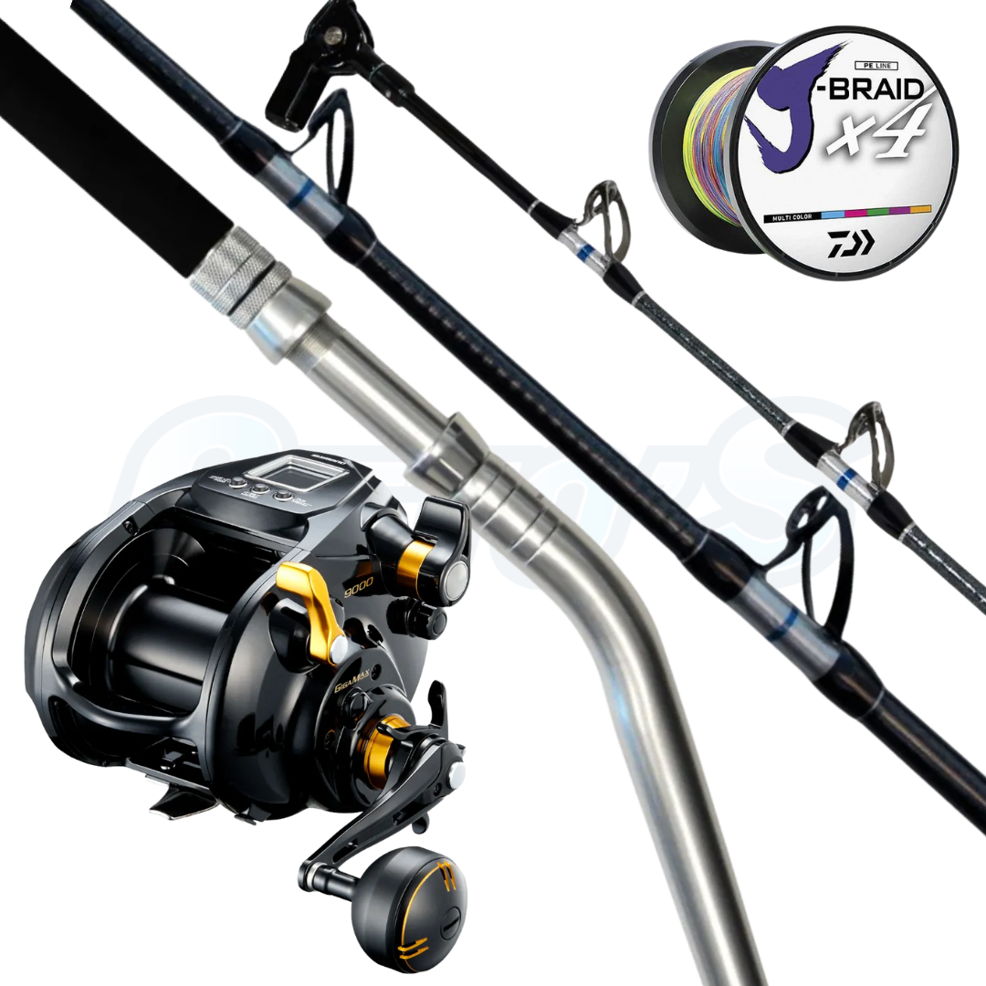 Extra Heavy Deep Drop Electric Fishing Combo