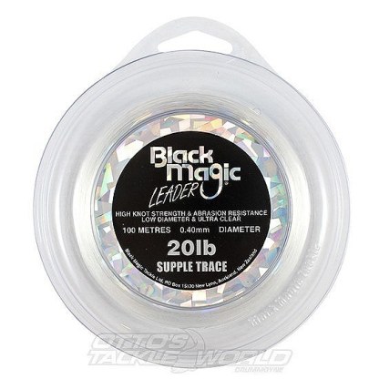 Black Magic Supple Trace Leader Line - Mono Leader Line-Otto's  Tackle World