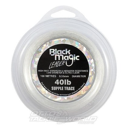 Black Magic Supple Trace Leader Line - Mono Leader Line-Otto's  Tackle World
