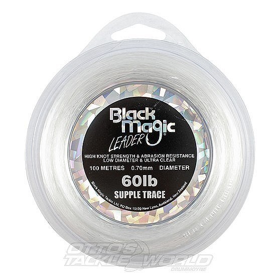 Black Magic Supple Trace Leader Line - Mono Leader Line-Otto's  Tackle World