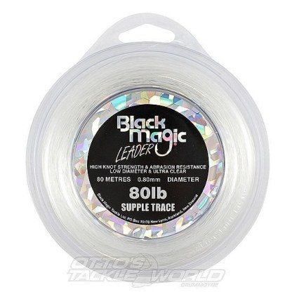 Black Magic Supple Trace Leader Line - Mono Leader Line-Otto's  Tackle World
