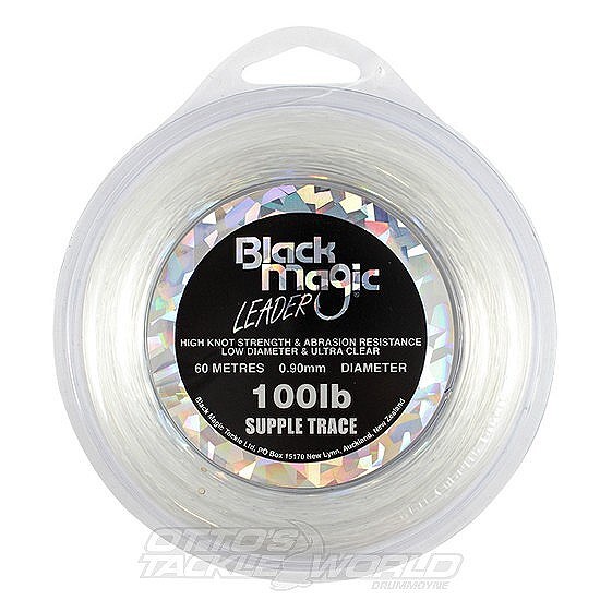 Black Magic Supple Trace Leader Line - Mono Leader Line-Otto's  Tackle World