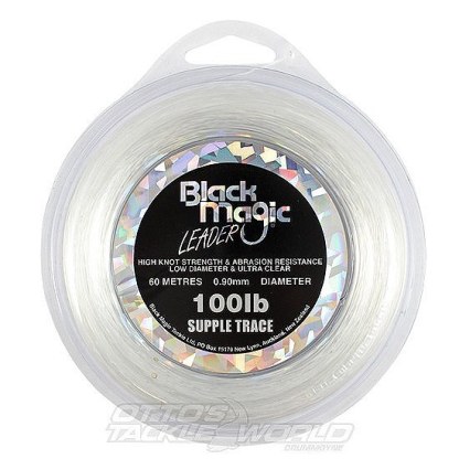 Black Magic Supple Trace Leader Line - Mono Leader Line-Otto's  Tackle World