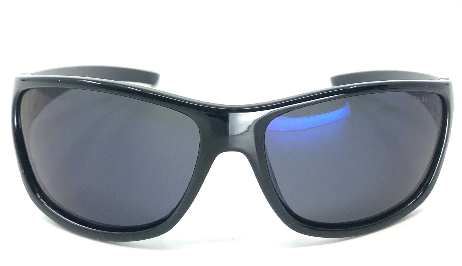 Blue Steel 4203 B02-TOS6 Shiny Black Blue Mirror Sunglasses