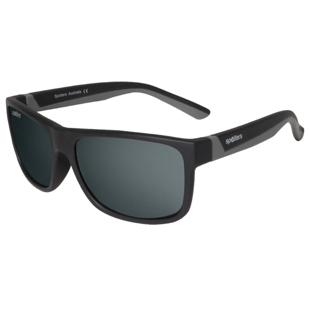 Spotters Sunglass Wombat Matt Blk- Grey