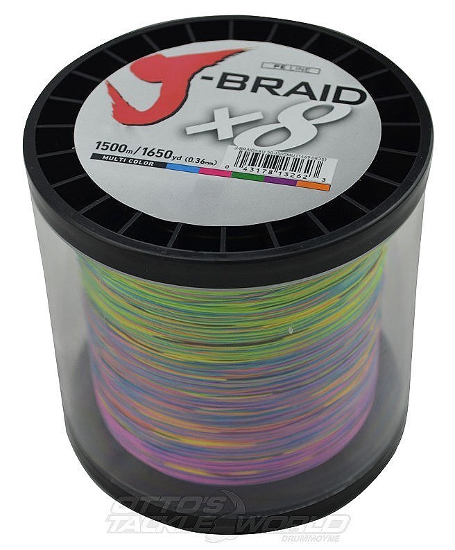 Daiwa J Braid x8 3000m Multi-coloured-Otto's  Tackle World