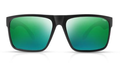 Tonic Sunglasses Outback Matt Black Green Mirror