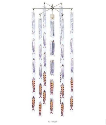 Pakula 12 inch Dredge Silver Flash Single Strips with Triple Brad J Centre