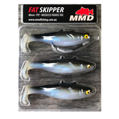 MMD Fat Skipper 80mm Weedless Paddle Tail Soft Plastic Fishing Lure-Otto's  Tackle World