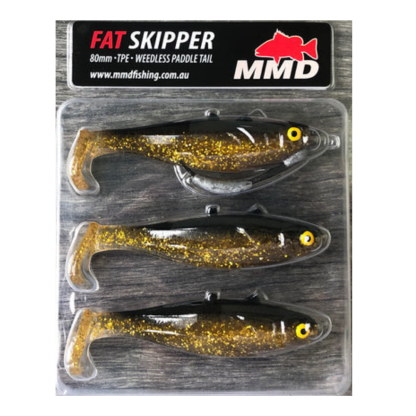 MMD Fat Skipper 80mm Weedless Paddle Tail Soft Plastic Fishing Lure-Otto's  Tackle World