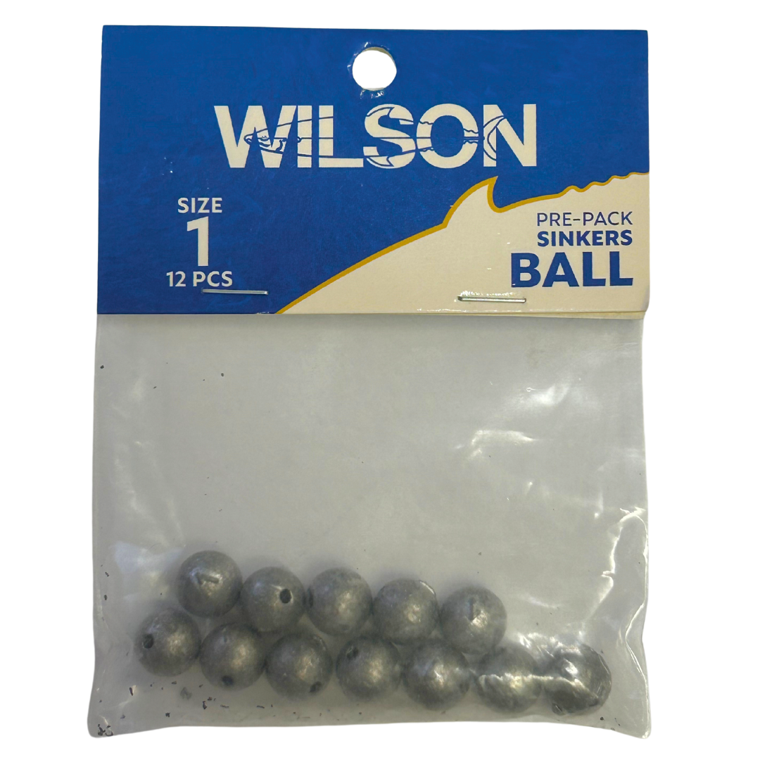 Wilson Pre-Pack Fishing Ball Sinkers