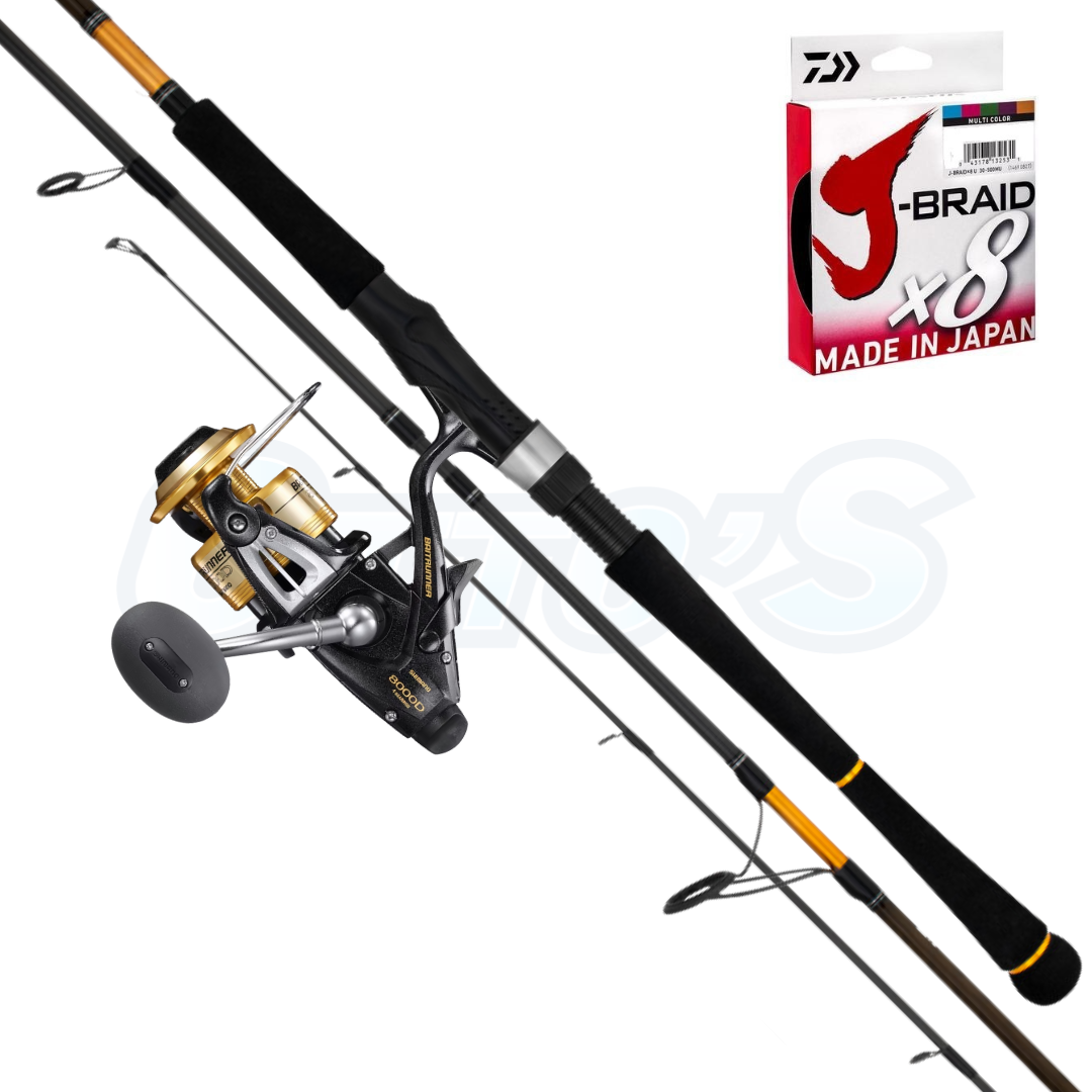 Shimano Thunnus and Daiwa Seabass Light Baitrunner Combo