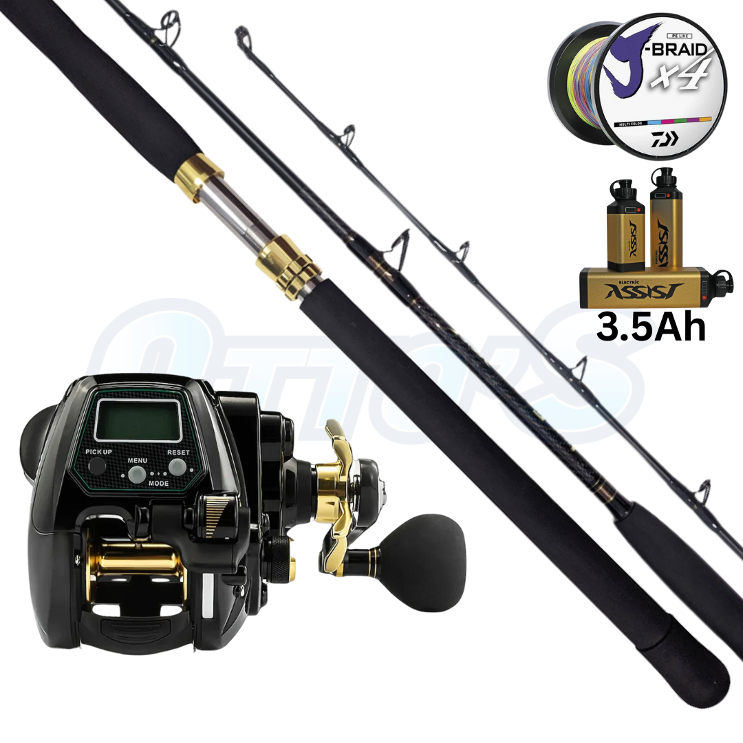 Wilson Electric Deep Drop Fishing Combo PE2-4 Straight Butt 3.5Ah