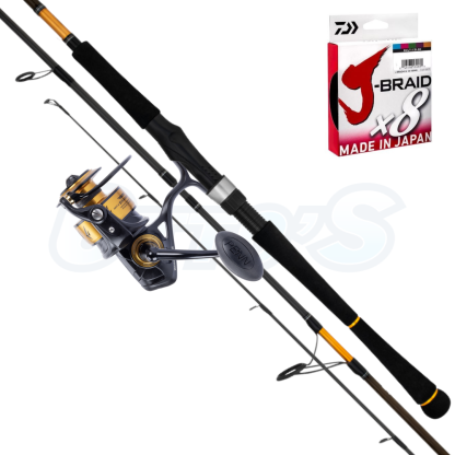Penn Spinfisher and Daiwa Seabass Beach Fishing Extra Heavy Combo