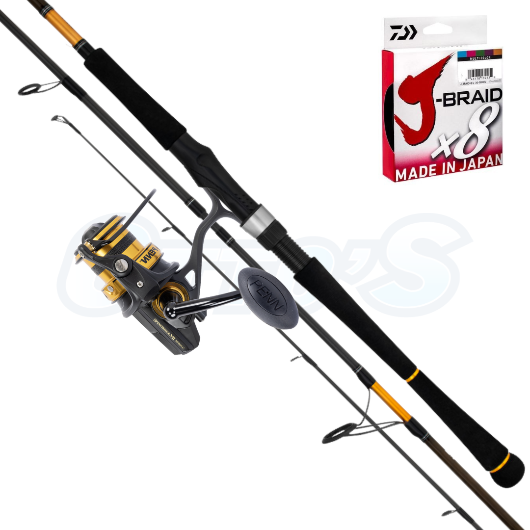 Penn Spinfisher and Daiwa Sensor Beach Fishing Medium Combo