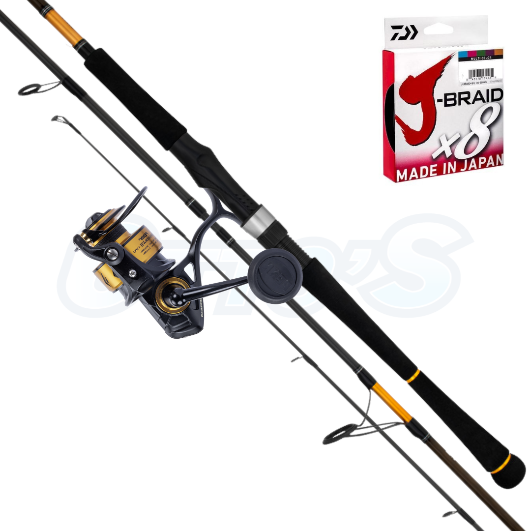 Penn Spinfisher and Daiwa Seabass Beach Fishing Light Combo