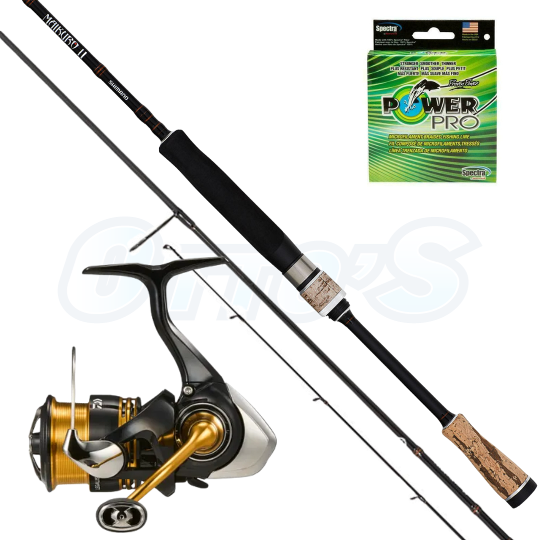Daiwa Legalis and Shimano Maikuro Trout Combo