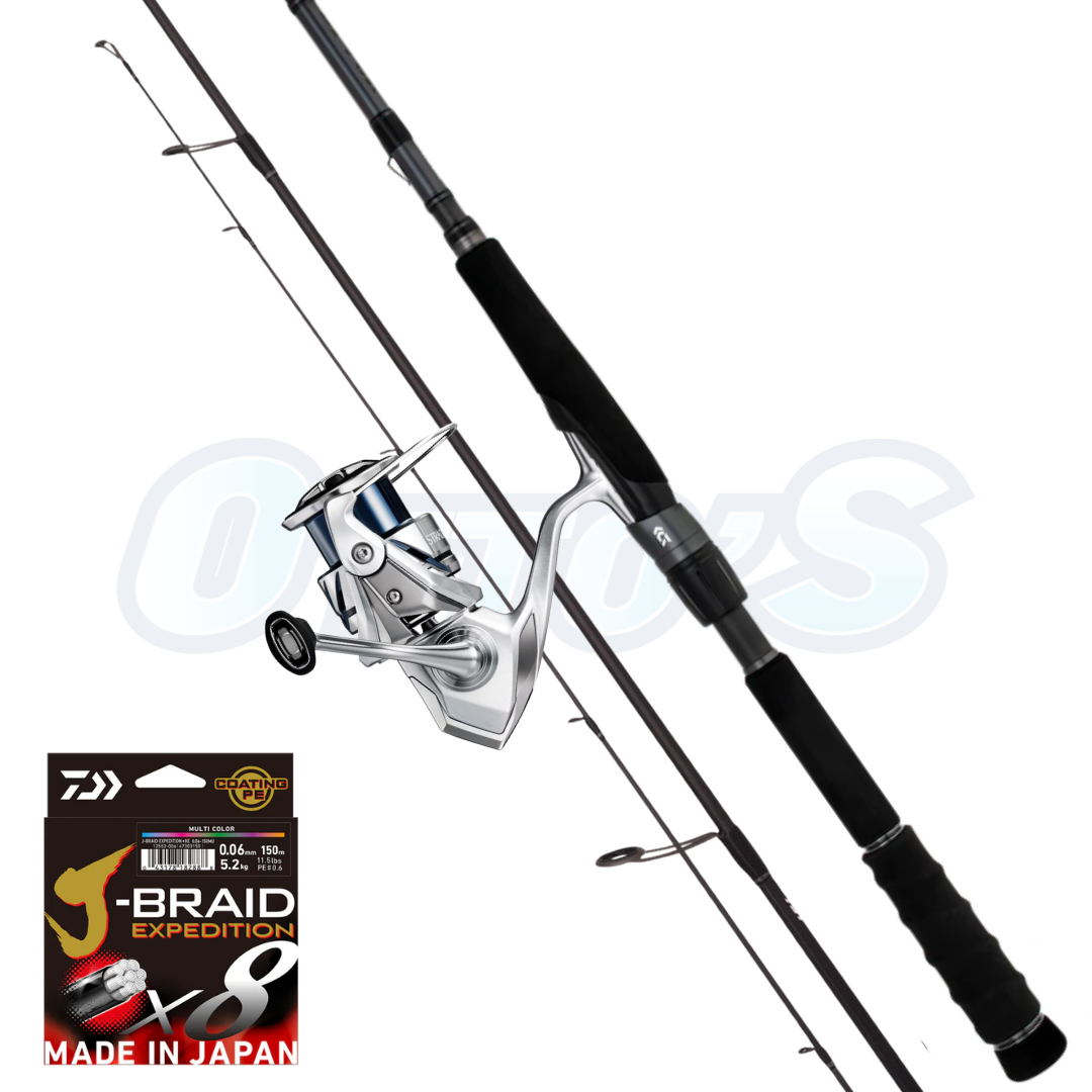 Daiwa TD Black & Shimano Stradic Light Spinning Combo