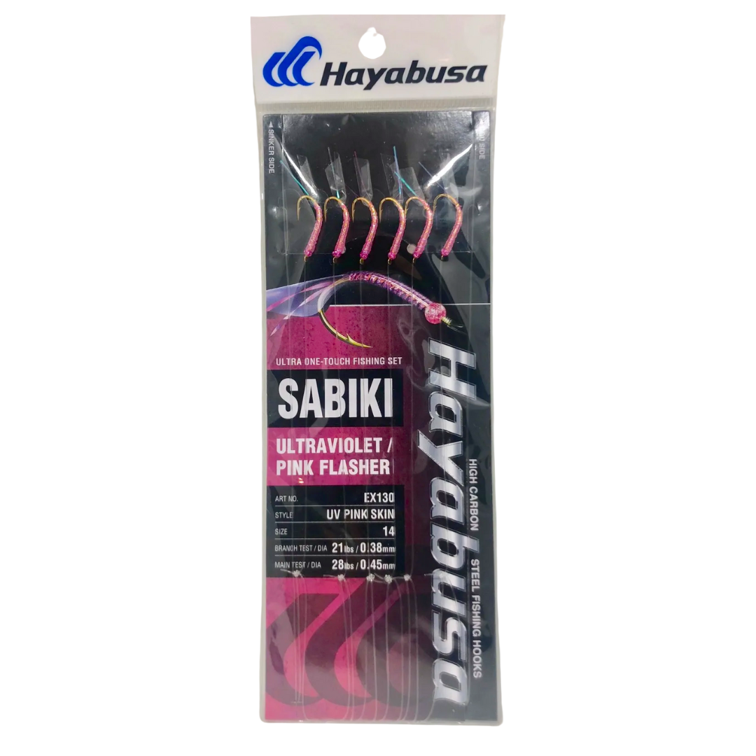 Hayabusa Sabiki Bait Jigs EX130 UV Pink Skin Jig