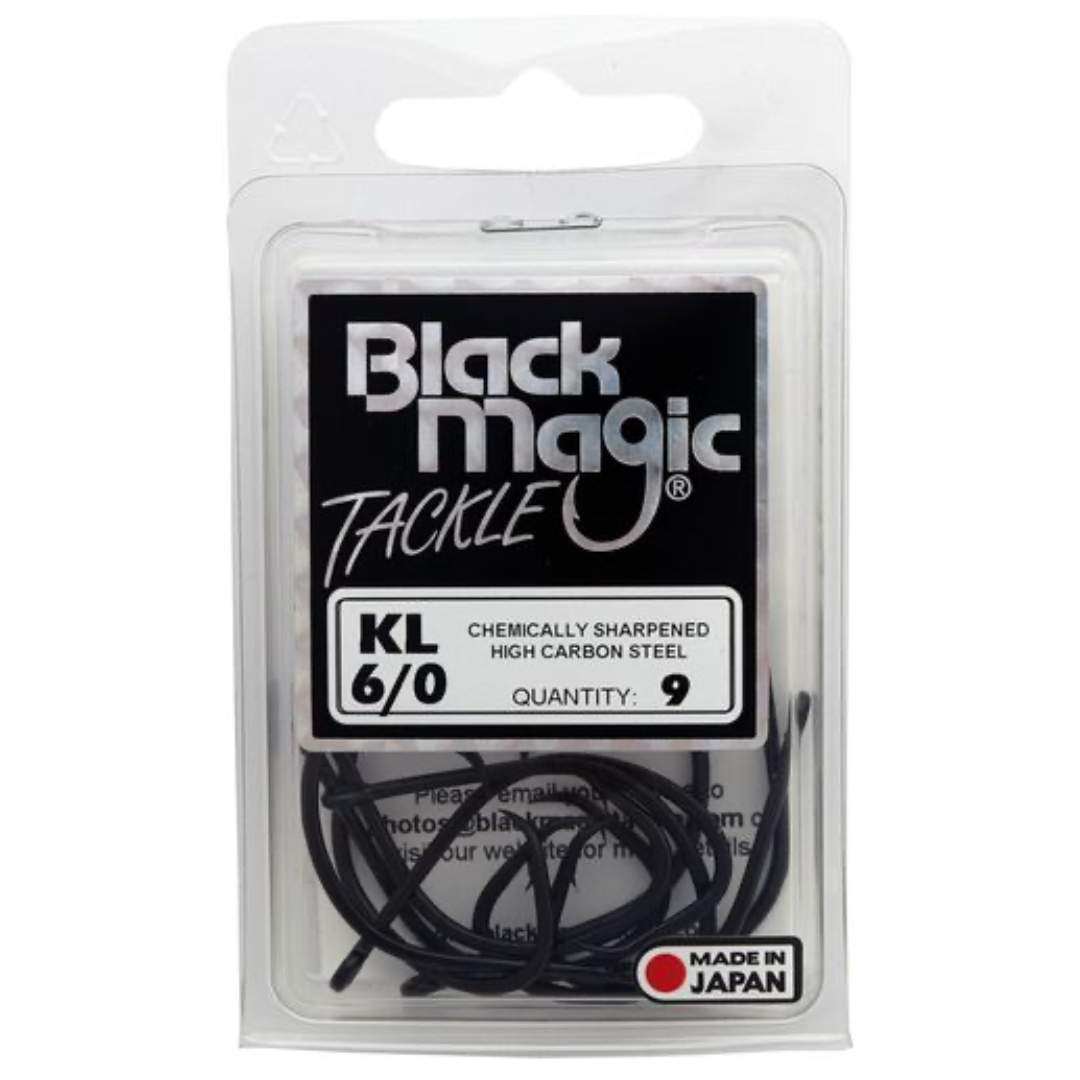 Black Magic KL Black Fishing Hooks  Small Pack-Otto's  Tackle World