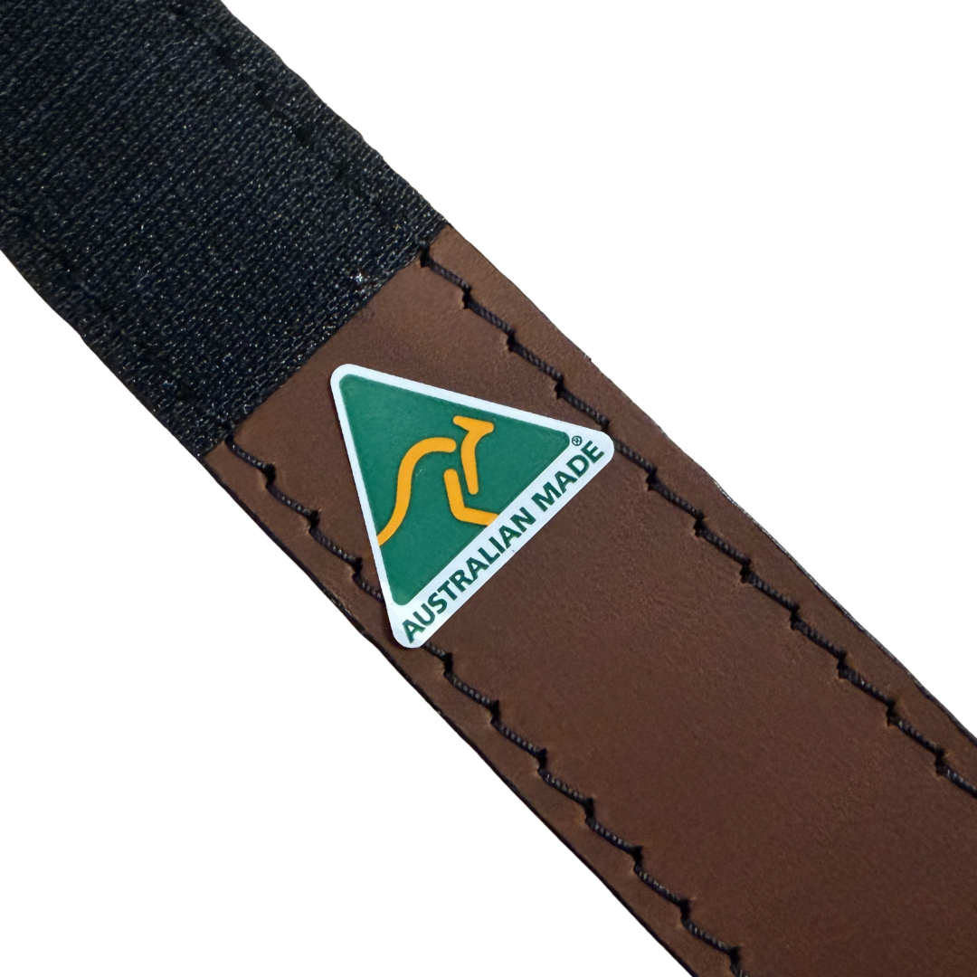 Black Pete Leather Deckie Belt Aussie Made 