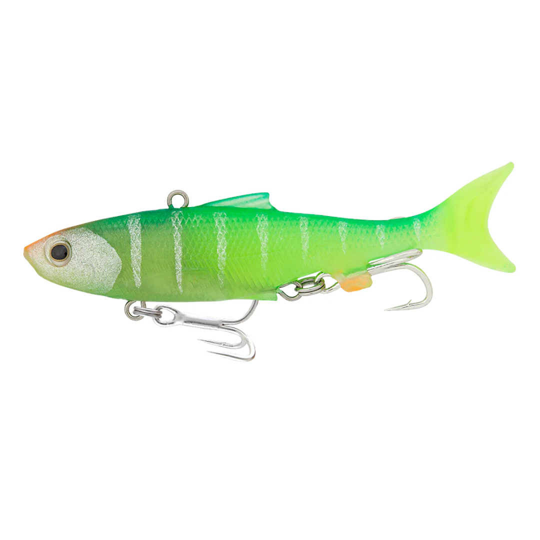Samaki Vibelicious Thumper 100mm 22g Soft Vibe Fishing Lures-Otto's  Tackle World