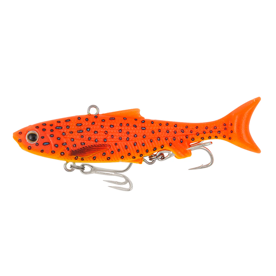 Samaki Vibelicious Thumper 100mm 22g Soft Vibe Fishing Lures-Otto's  Tackle World