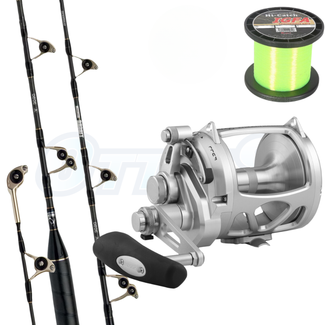Shimano Tiagra Ultra 37kg and Penn International 80 Gamfishing Combo