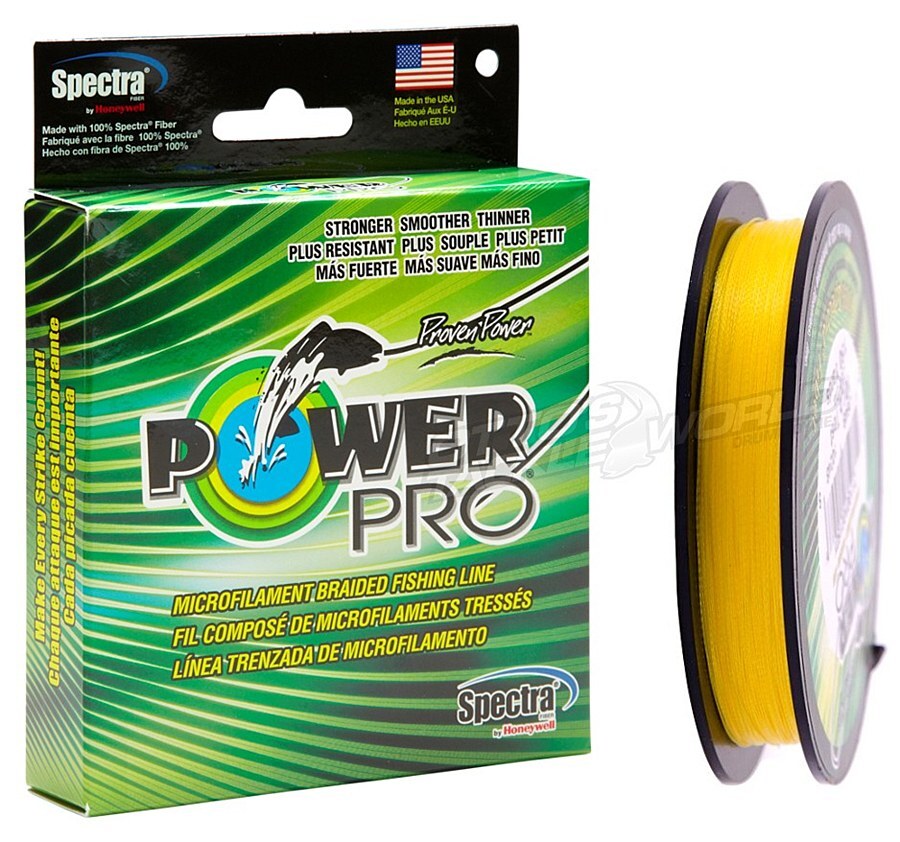 PowerPro Braid Line 300 Yards Yellow-Otto's  Tackle World