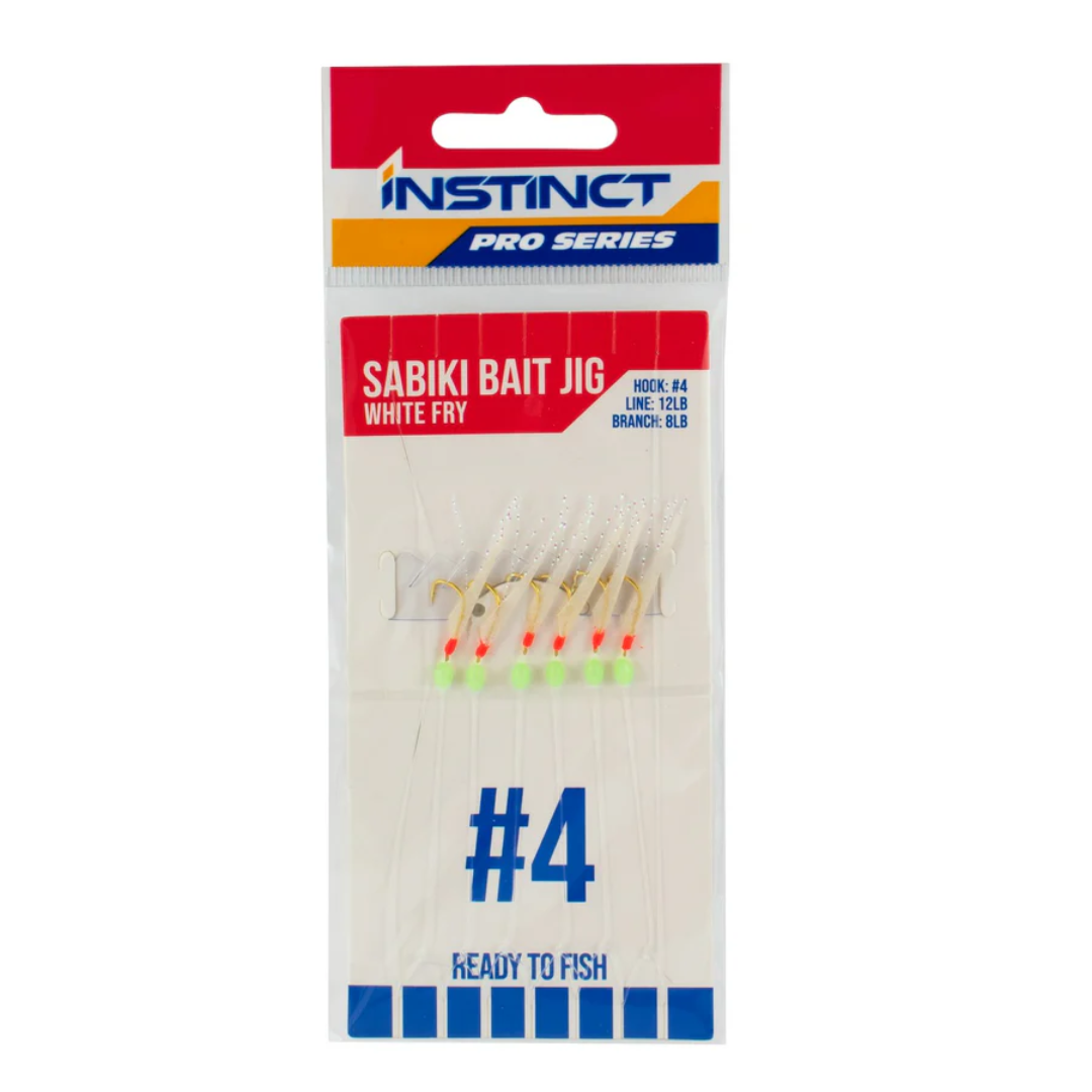 Instinct Pro Sabiki Bait Rig White Fry