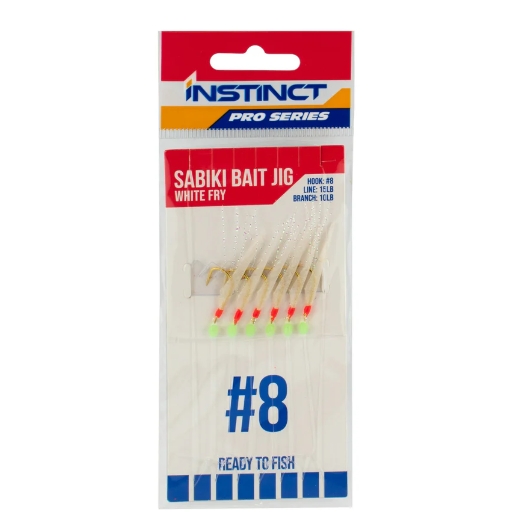 Instinct Pro Sabiki Bait Rig White Fry