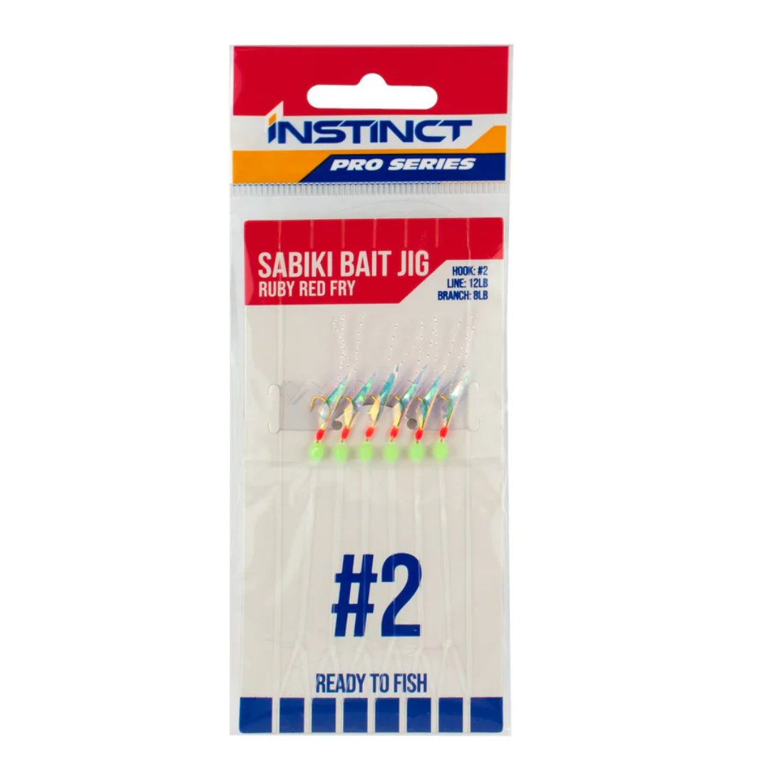 Instinct Pro Sabiki Bait Rig Ruby Red Fry