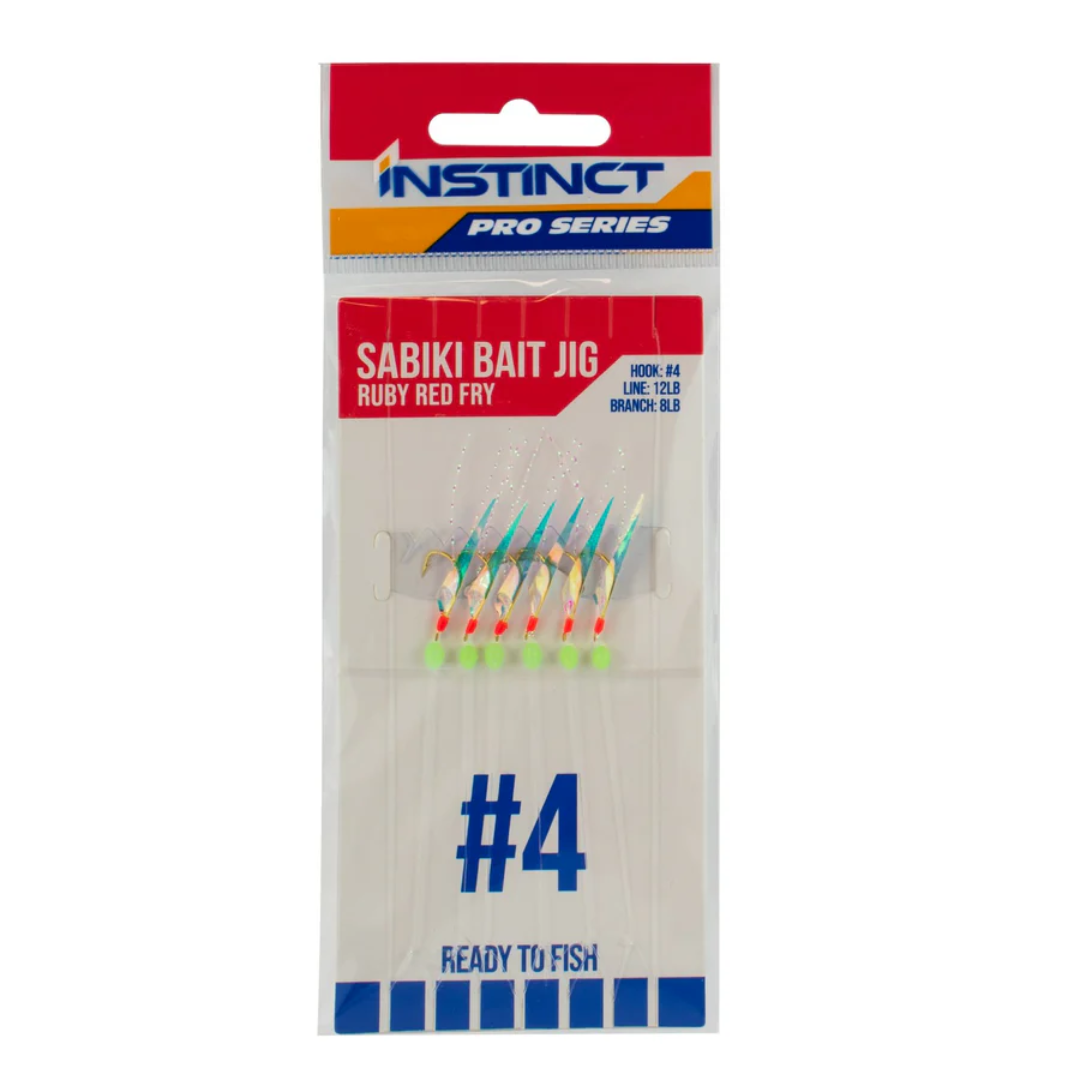 Instinct Pro Sabiki Bait Rig Ruby Red Fry