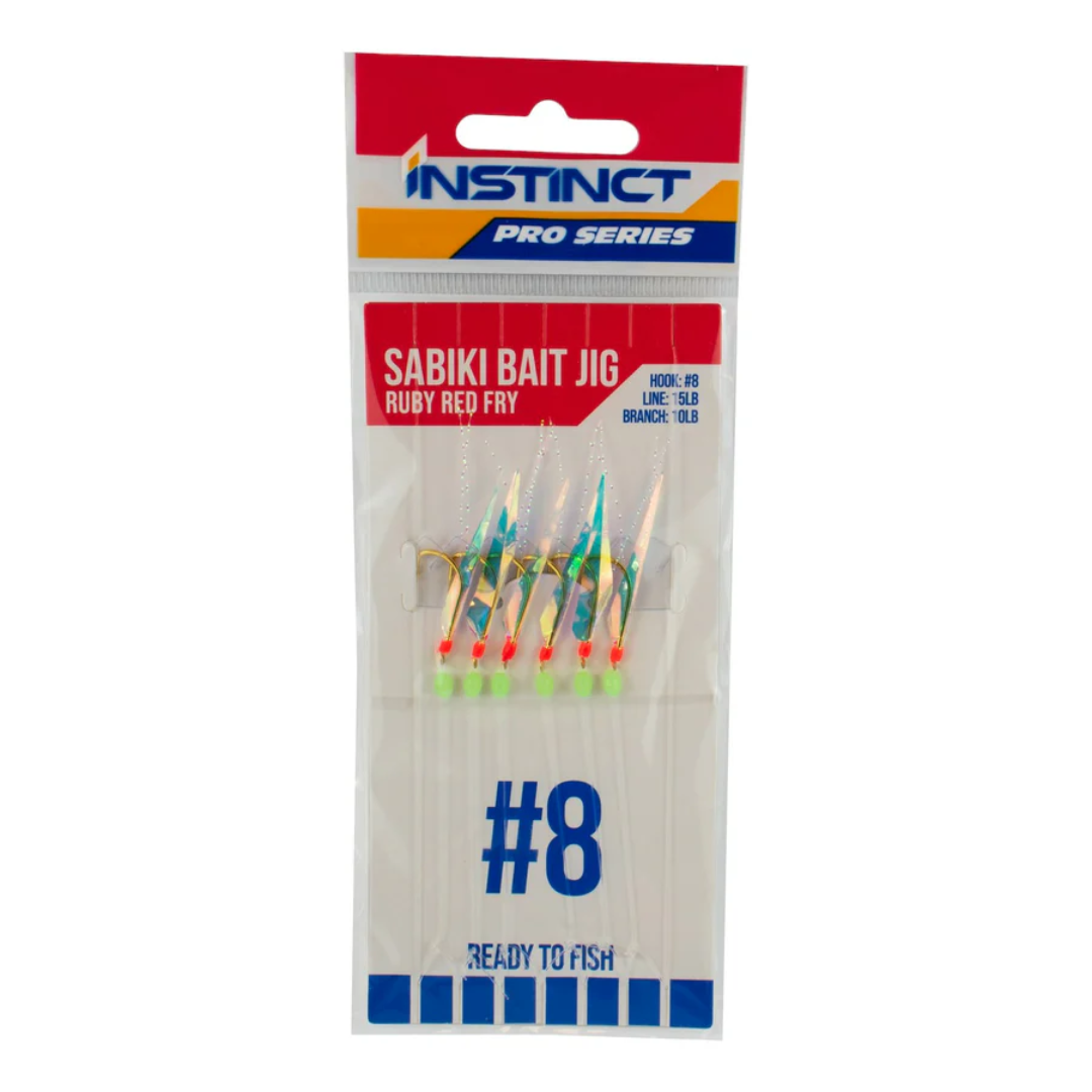 Instinct Pro Sabiki Bait Rig Ruby Red Fry