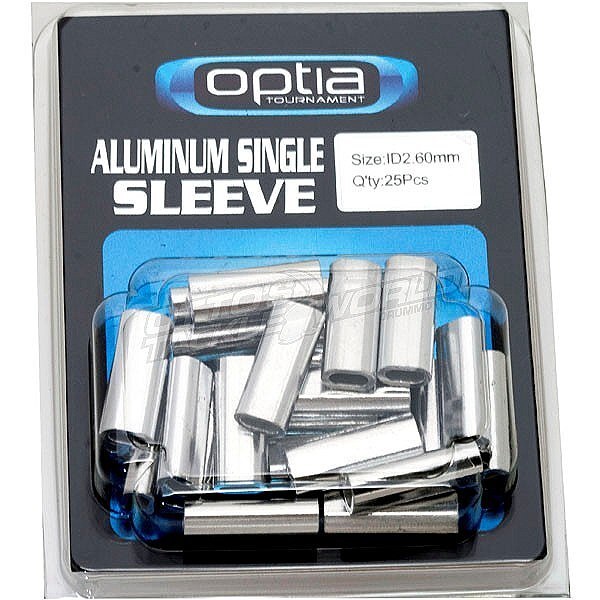 Aluminium Single Sleeve Crimps 25pc-Otto's  Tackle World