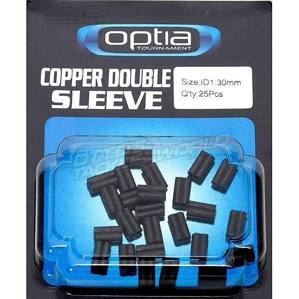 Copper Double Sleeve crimps Swages 25pk-Otto's  Tackle World