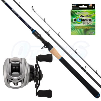 Shimano T-Curve & Daiwa Alphas Light 10lbs Baitcast Combo (LEFT HANDED)
