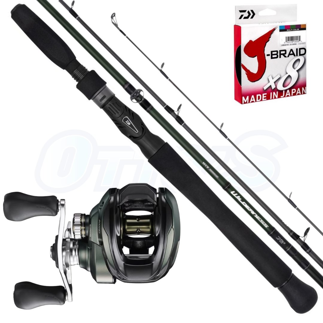 Daiwa Wilderness and Shimano Curado Travel Combo