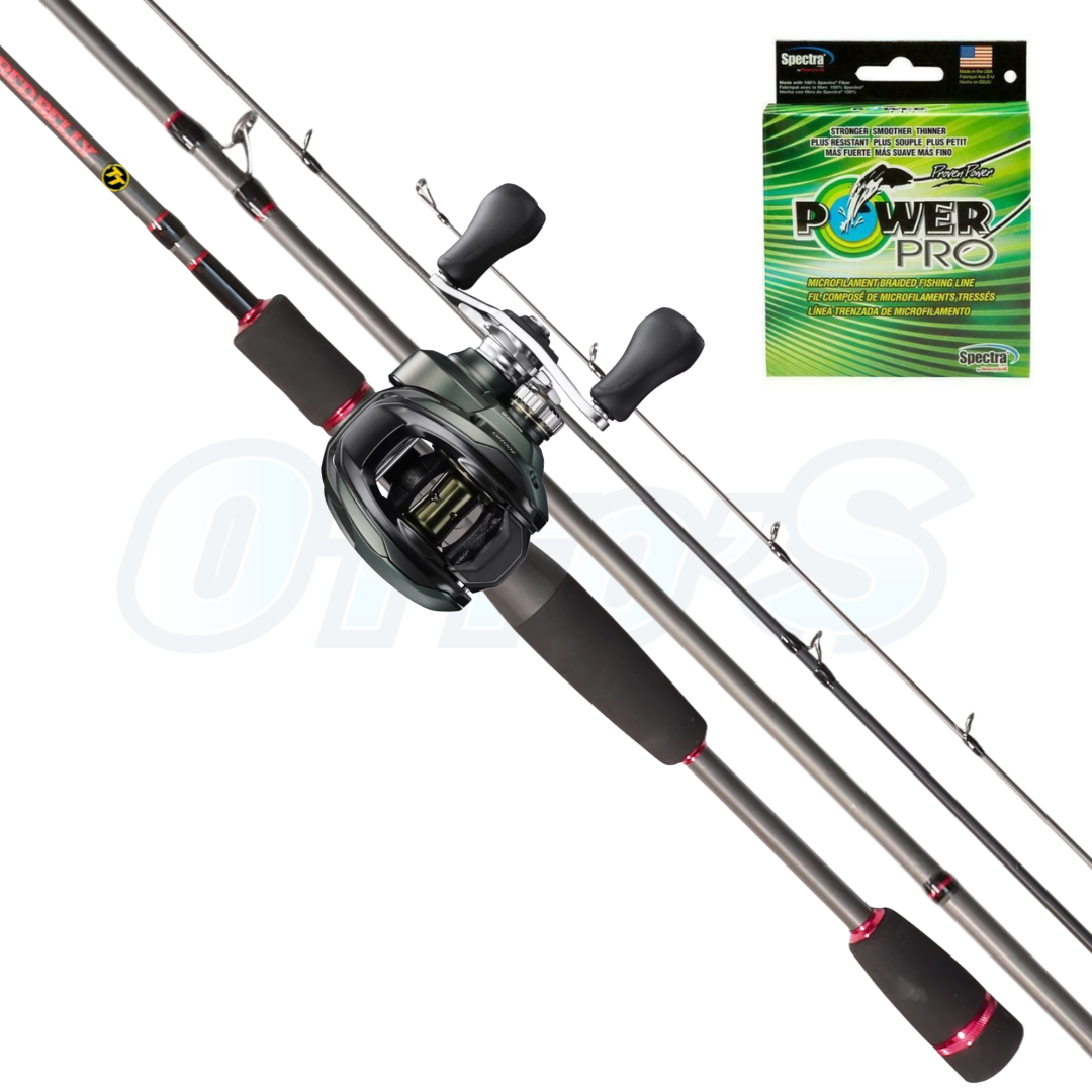 Shimano Curado M & TT Red Belly Baitcast Fishing Combo