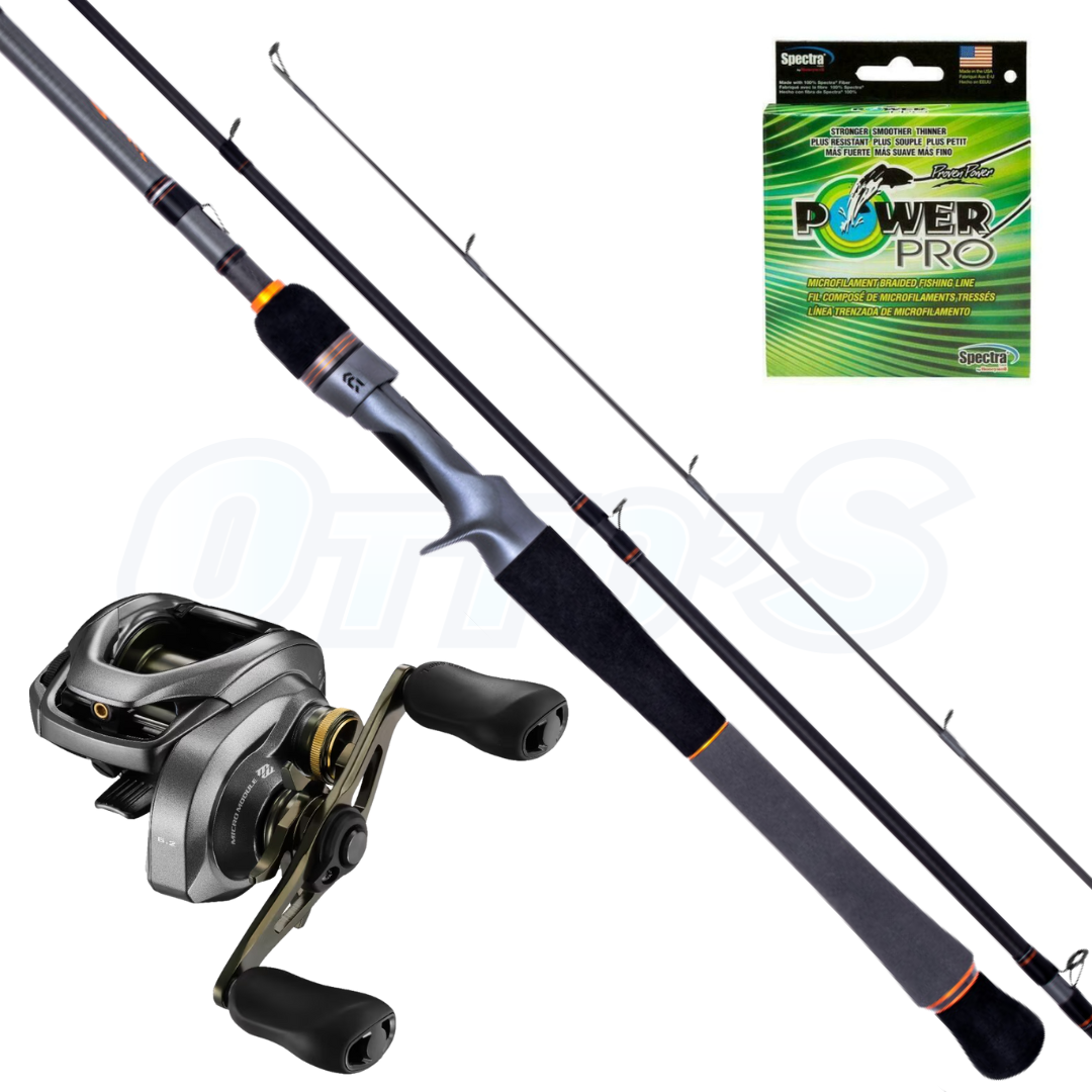 Daiwa TD Zero and Shimano Curado Light Baitcast Combo (LEFT HANDED)
