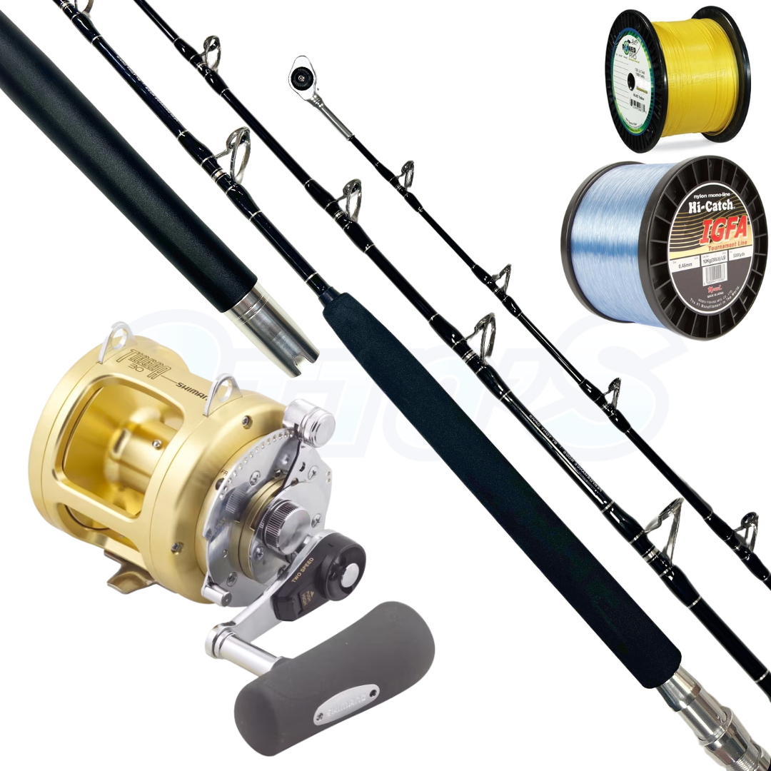 15kg Gamefishing Combo Shimano Tiagra and Fishfinder Custom Series