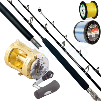 Fishfinder Custom & Shimano Tiagra 37kg Gamefishing Combo