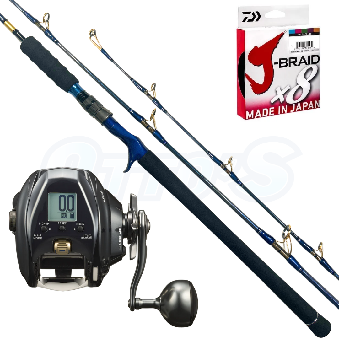 Daiwa Seaborg & Seapower PE4 Electric Fishing Combo 