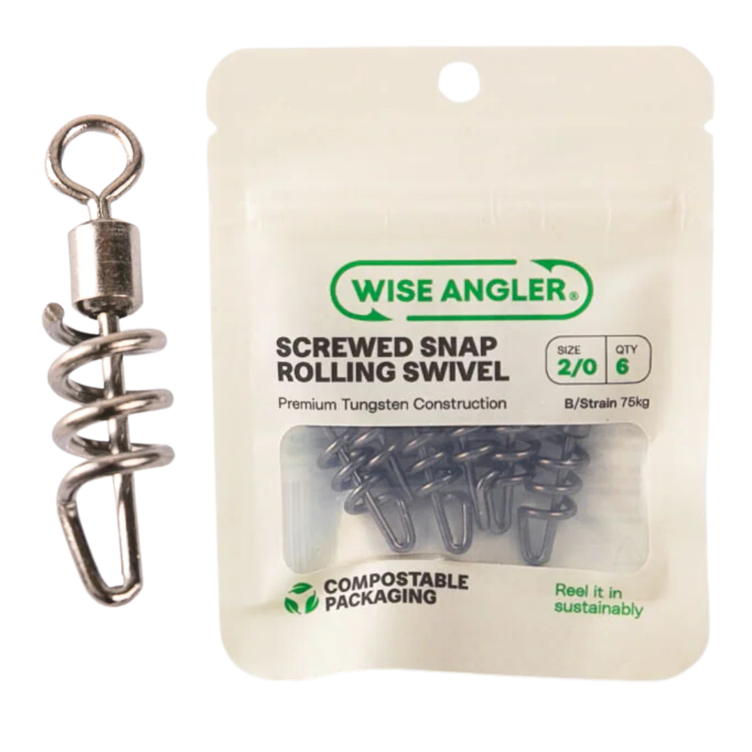 Wise Angler Screwed Snap Rolling Swivel
