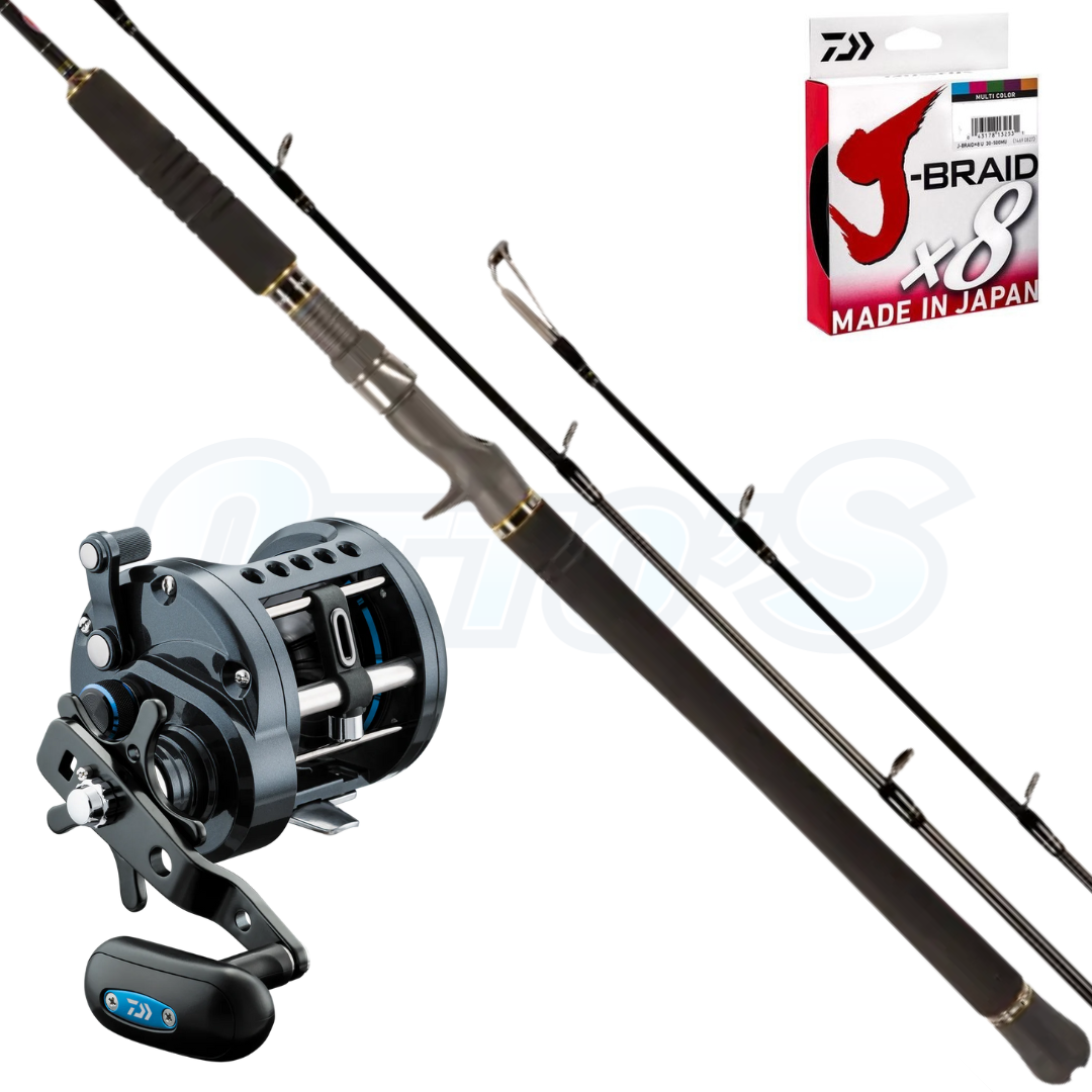 Daiwa Saltist LW & Penn Ocean Assassin General Purpose Overhead Fishing Comb