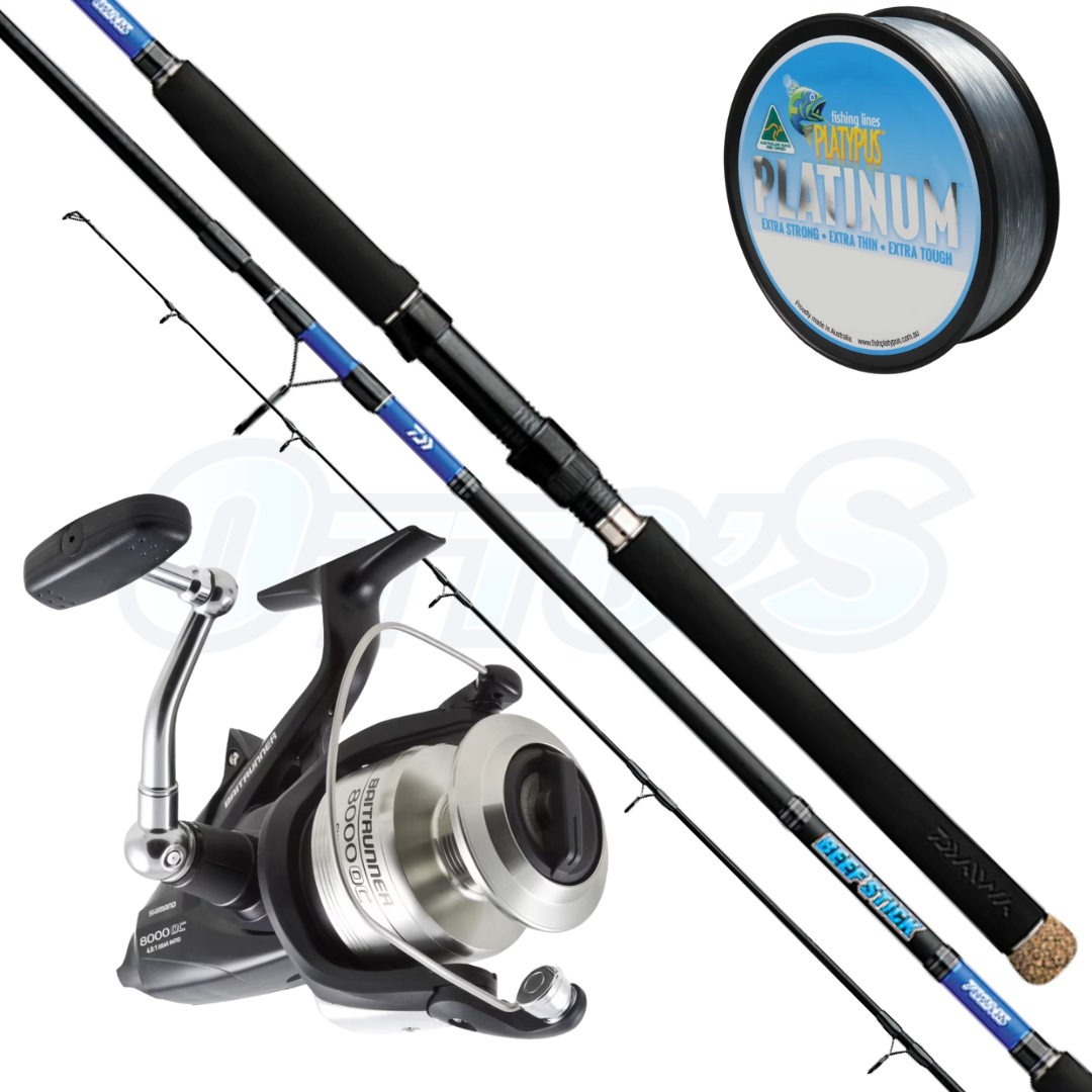 12ft Beach And Rock Fishing Combo Bait Fishing Shimano Baitrunner