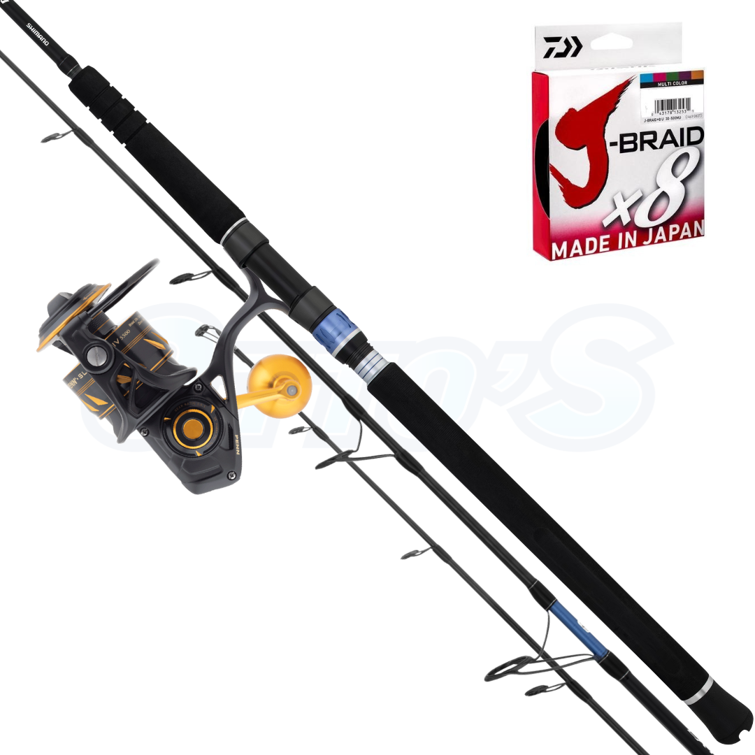 Penn Slammer & Shimano Extraction Boat Fishing Combo 