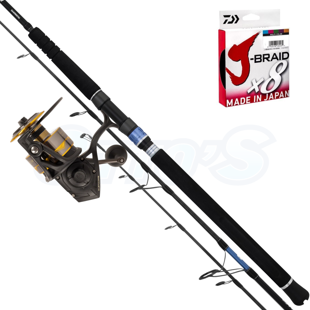 Shimano Extraction & Penn Battle IV X-Heavy Offshore Spinning Fishing Combo