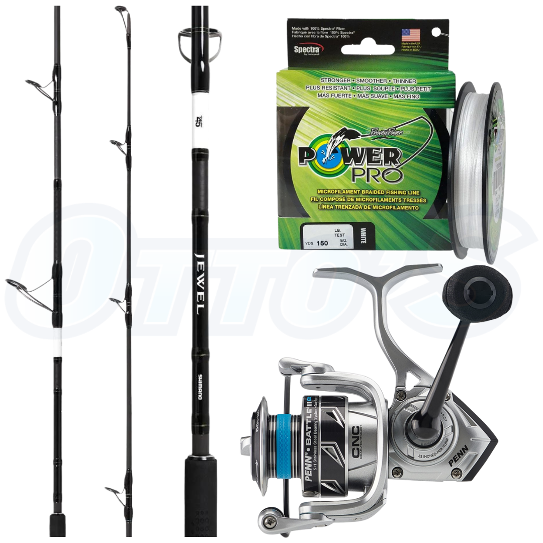 Shimano 2021 Jewel Spin Rod 1-4kg with Battle DX 2500 Soft Plastics Combo