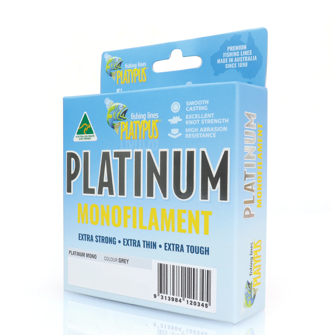 Platypus Platinum Monofilament 300m Grey Fishing Line